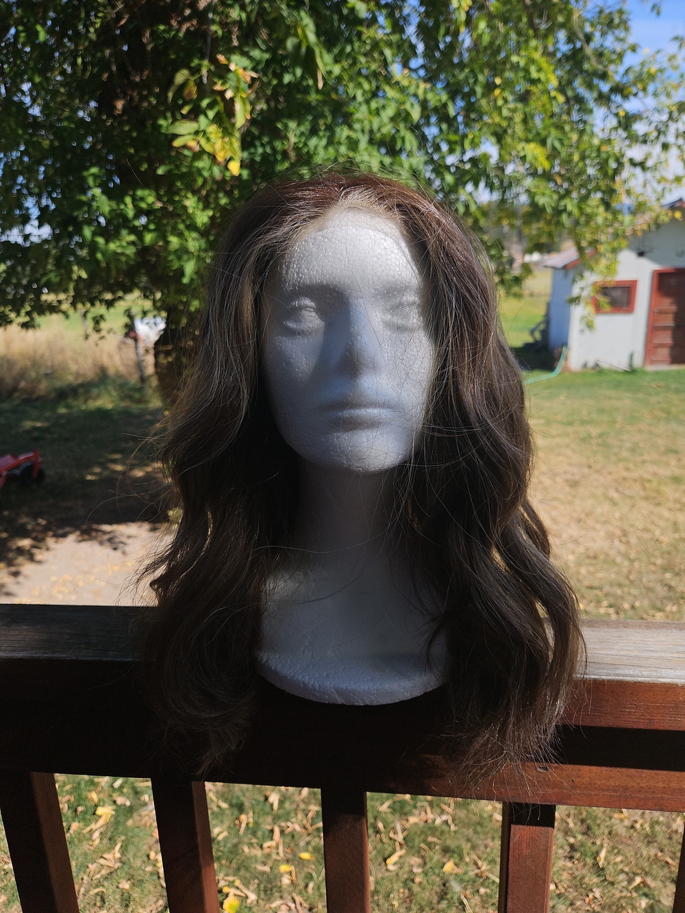 Teresa hazelnut Synthetic Wig with Subtle Highlights